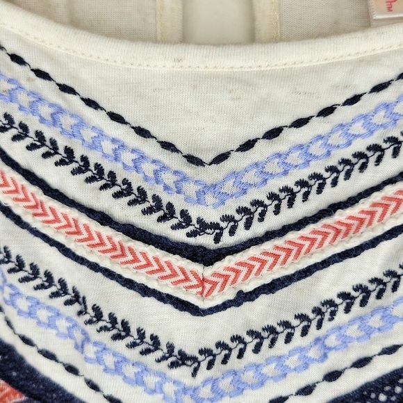 XHILARATION Colorful Racerback Keyhole Button Loose Fit Tank Top size M - Picture 3 of 14